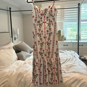 Hill House Home Solange Dress in Red Shell Vine size Small.Never worn.With tags